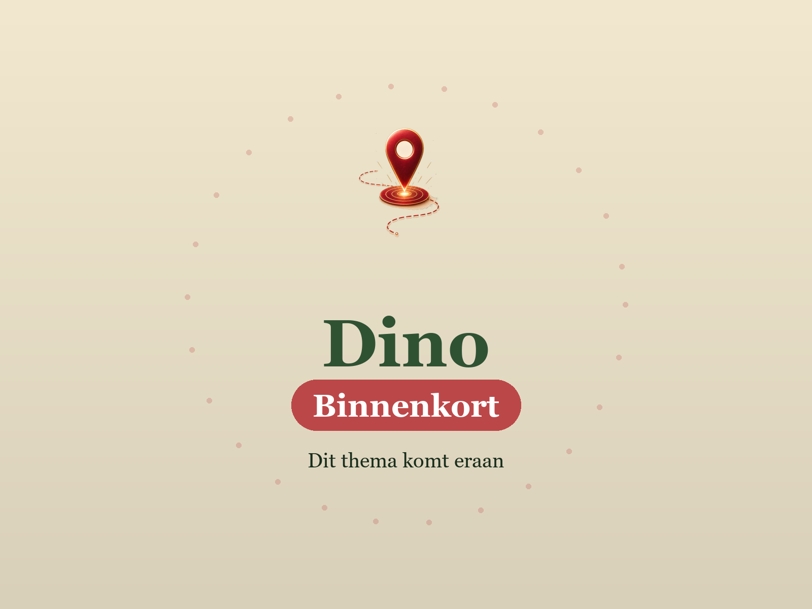 Spelregelkaart — voorbeeld voor Dino-thema