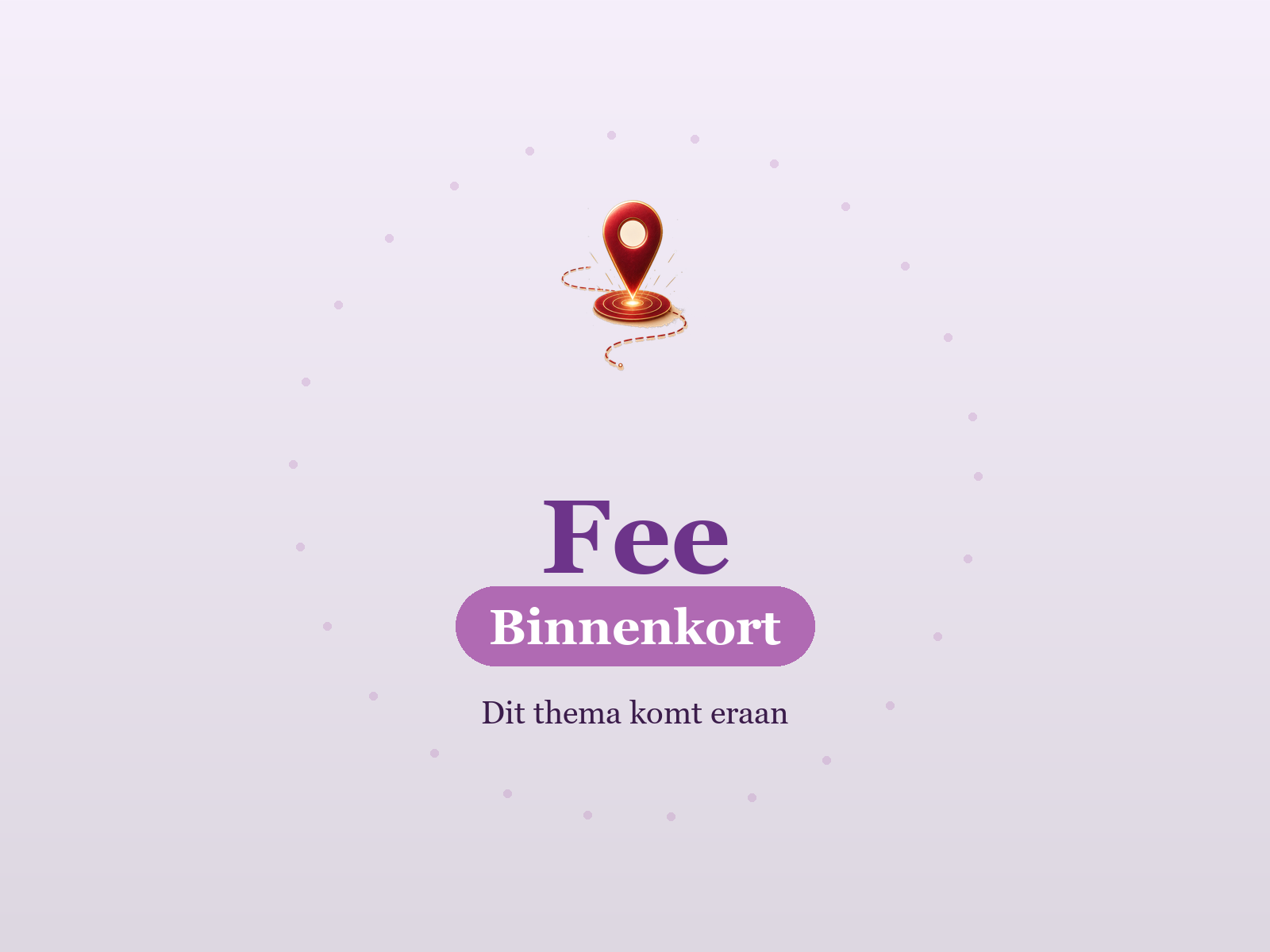 15× Halte-kaartje — voorbeeld voor Fee & Magie-thema