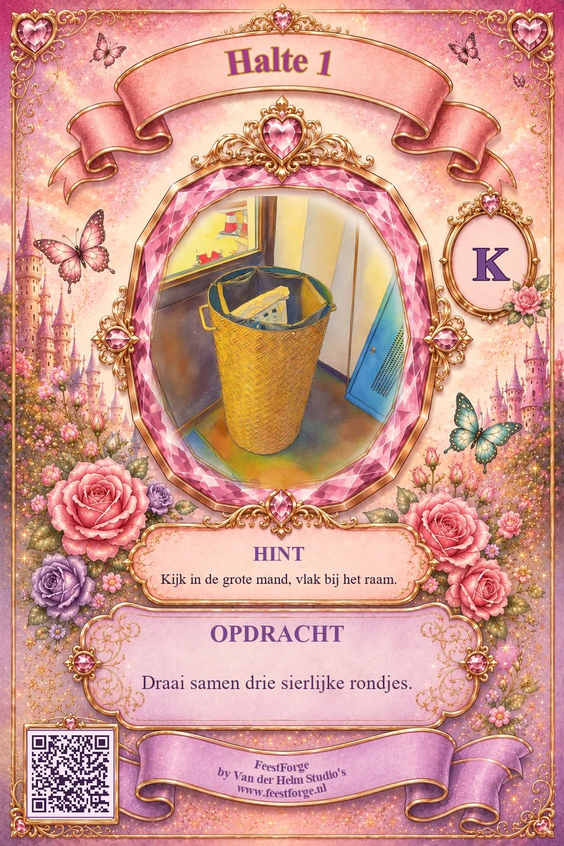 Halte-kaartje — prinses voorbeeld